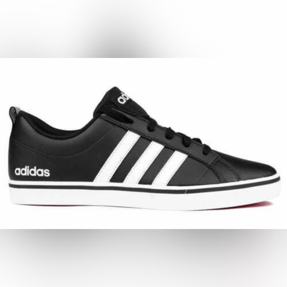 Adidas VS Pace Shoes - Black with White Stripes